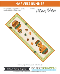 "harvest runner quilt pattern - pdf autumn elegance"