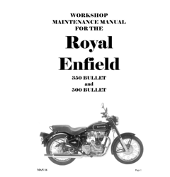 1989 to 2007 Royal Enfield 350 500 Bullet Workshop Maintenance Service Repair Manual