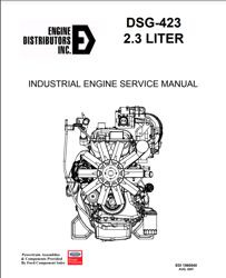 ENGINE ERVICE REPAIR MANUAL FITS FORD DSG-423 INDUSTRIAL 2007