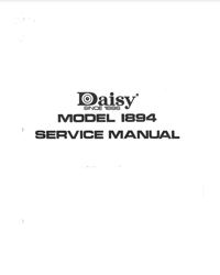 Daisy Model 1894 BB Gun Repairman's "SERVICE MANUAL PDF