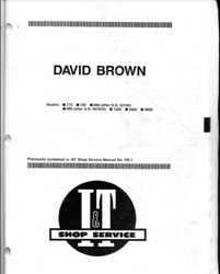 David Brown 770, 780, 880, 990, 1200, 3800 & 4600 WORKSHOP MANUAL PDF
