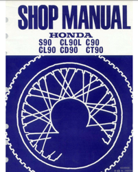 Factory Service Shop Repair Manual Honda CT90 Trail 90 PDF