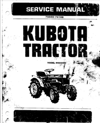 KUBOTA B6000 TRACTOR SERVICE REPAIR & PARTS MANUAL PDF