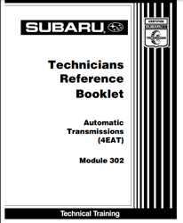 Subaru 4EAT Transmission Repair Manual PDF