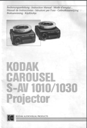 KODAK CAROUSEL S-AV 1010/1030 projector Instructions slide PDF