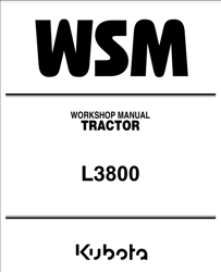 Kubota L3800 Tractor WSM Workshop Technician Service Repair Manual PDF