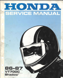 Honda 86 & 87 VT700C Shadow Service Manual PDF