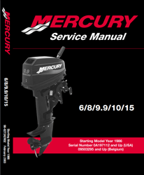 Mercury 6 / 8 / 9.9 / 10 / 15 - Starting Year 1986 - Service Manual PDF FUL COLOR