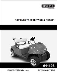 EZGO RXV ELECTRIC Service Repair Manual 611103 2009 2012 PDF