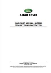 Range Rover Workshop Manual PDF