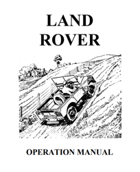 Land-Rover Operation Manual - Part 1/2 PDF
