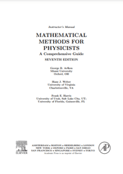 Instructors Manual MATHEMATICAL METHODS FOR PHYSICISTS PDF