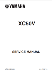 Yamaha VINO XC50V Service manual PDF