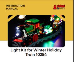 GAME OF BRICKS Winter Holiday Train 10254 Instruction Manual PDF Full Color