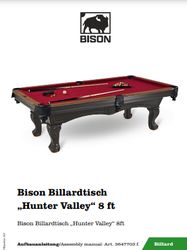 Bison Hunter Valley Assembly Manual PDF