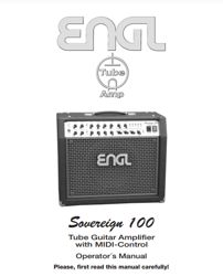 Engl SOVEREIGN 100 Operator's Manual PDF