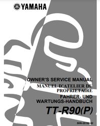 Yamaha TT-R90(P) Owner's Service Manual PDF