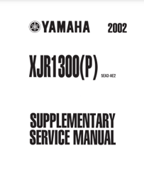 Yamaha 2002 XJR1300 Service Manual PDF