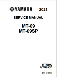 Yamaha MT-09 2021 Service Manual PDF