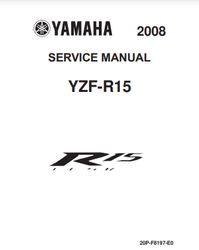 Yamaha YZF-R15 Service Manual PDF