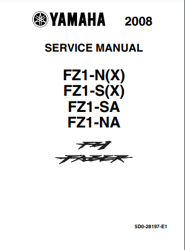 Yamaha 2008 Fazer FZ1-N Service Manual PDF
