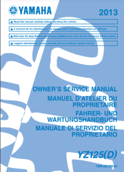 Yamaha YZ125(D) Owner's Service Manual PDF