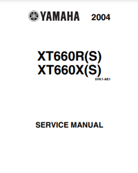 Yamaha XT660R 2004 Service Manual PDF