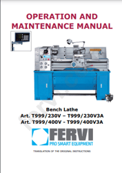 Bench Lathe Operation And Maintenance Manual PDF