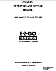 1976-1979 Service Repair Workshop Manual E-Z-GO Gas Golf Cart EZ-Go Ez Go PDF