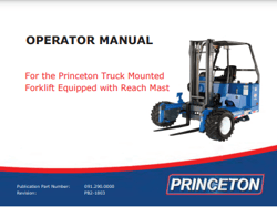 Truck Mounted Forklift with Reach Mast Operator Manual Princeton 091.290 PDF