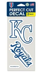 Car Emblem Sticker Kansas City Royal Set Of Two Decal MLB ORIGINAL USA Stock New