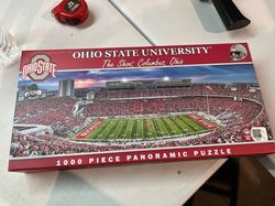 ORIGINAL Panoramic Jigsaw Puzzle Ohio Buckeyes Horseshoe Stadium 1000 Pc New USA