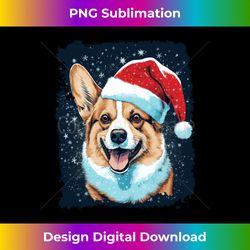 Pop Art Dog Christmas Corgi - Urban Sublimation PNG Design - Customize with Flair