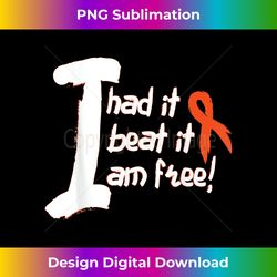 Leukemia Cancer Fight Cancer Ribbon - Contemporary PNG Sublimation Design - Crafted for Sublimation Excellence