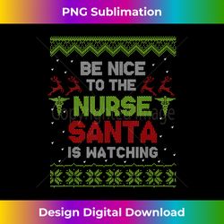 Ugly Nurse Christmas Doctor Santa Claus Xmas Winter - Eco-Friendly Sublimation PNG Download - Animate Your Creative Concepts