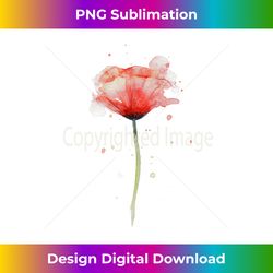 Red Poppy Flower Watercolor Abstract Painting Art - Bespoke Sublimation Digital File - Rapidly Innovate Your Artistic Vision