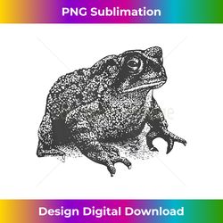 Fat Toad Minimalist Frog Amphibian Biology Realistic - Innovative PNG Sublimation Design - Pioneer New Aesthetic Frontiers