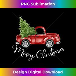 Merry Christmas Truck - Contemporary PNG Sublimation Design - Reimagine Your Sublimation Pieces