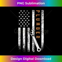 Plumber American Flag Design Plumbing - Sleek Sublimation PNG Download - Lively and Captivating Visuals