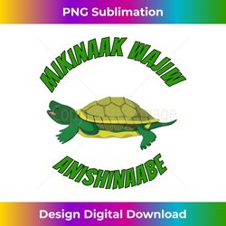 Turtle Mountain Chippewa Mikinaak Wajiw Anishinaabe - Innovative PNG Sublimation Design - Reimagine Your Sublimation Pieces