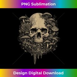 Mushroom Skull Cottagecore Aesthetic Goth Art Emo Mycologist - Chic Sublimation Digital Download - Immerse in Creativity with Every Design
