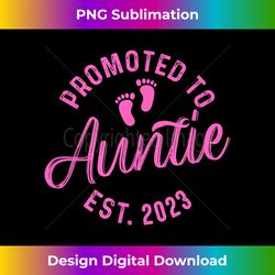 Promoted To Auntie Est 2023 - Classic Sublimation PNG File - Immerse in Creativity with Every Design