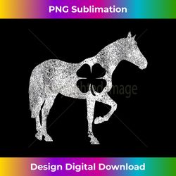Horse Irish Shamrock Saint Paddy's ST PATRICKS DAY Girl - Sleek Sublimation PNG Download - Rapidly Innovate Your Artistic Vision