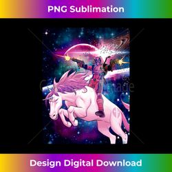 Marvel Deadpool In Space Unicorn Saddles Ablaze - Artisanal Sublimation PNG File - Craft with Boldness and Assurance