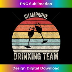 Vintage Retro Champagne Drinking Team Cheers - Bohemian Sublimation Digital Download - Ideal for Imaginative Endeavors