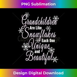 grandchildren like snowflakes each unique and beautiful - artisanal sublimation png file - craft with boldness and assurance