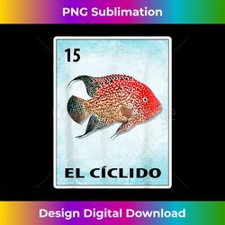El Ciclido Mexican Cichlid Cards - Contemporary PNG Sublimation Design - Ideal for Imaginative Endeavors