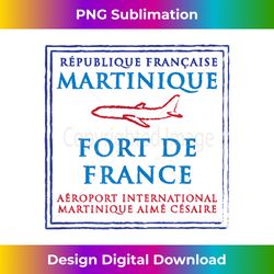 Martinique Passport Stamp Vacation Travel - Minimalist Sublimation Digital File - Spark Your Artistic Genius