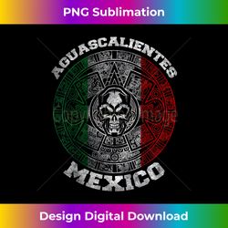 Aguascalientes Aztec Mayan Calendar Skull Mexico Pride - Minimalist Sublimation Digital File - Challenge Creative Boundaries