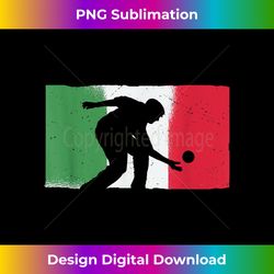 Bocce Ball Player Italian Flag - Bocce Ball - Vibrant Sublimation Digital Download - Lively and Captivating Visuals